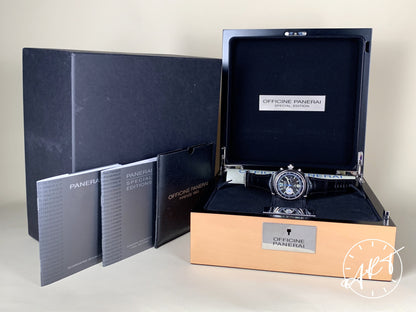 Panerai PAM 246 Radiomir 1/8 Second Foudroyante Black Dial SS SE Watch PAM00246 w/Box