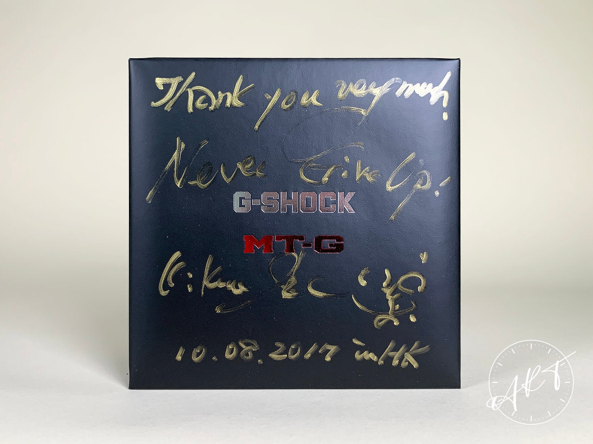 NEW G-Shock MT-G Black Dial Quartz 70 Pcs Ltd Watch BP *Kikuo Ibe Autographed*