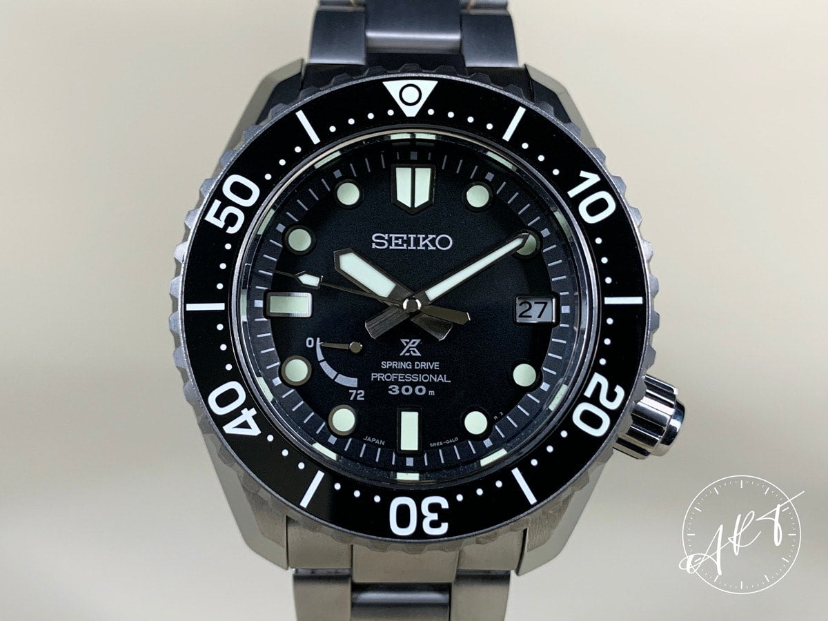 Seiko Prospex LX Marinemaster Black Dial Titanium Spring Drive Watch SNR029J1 BP