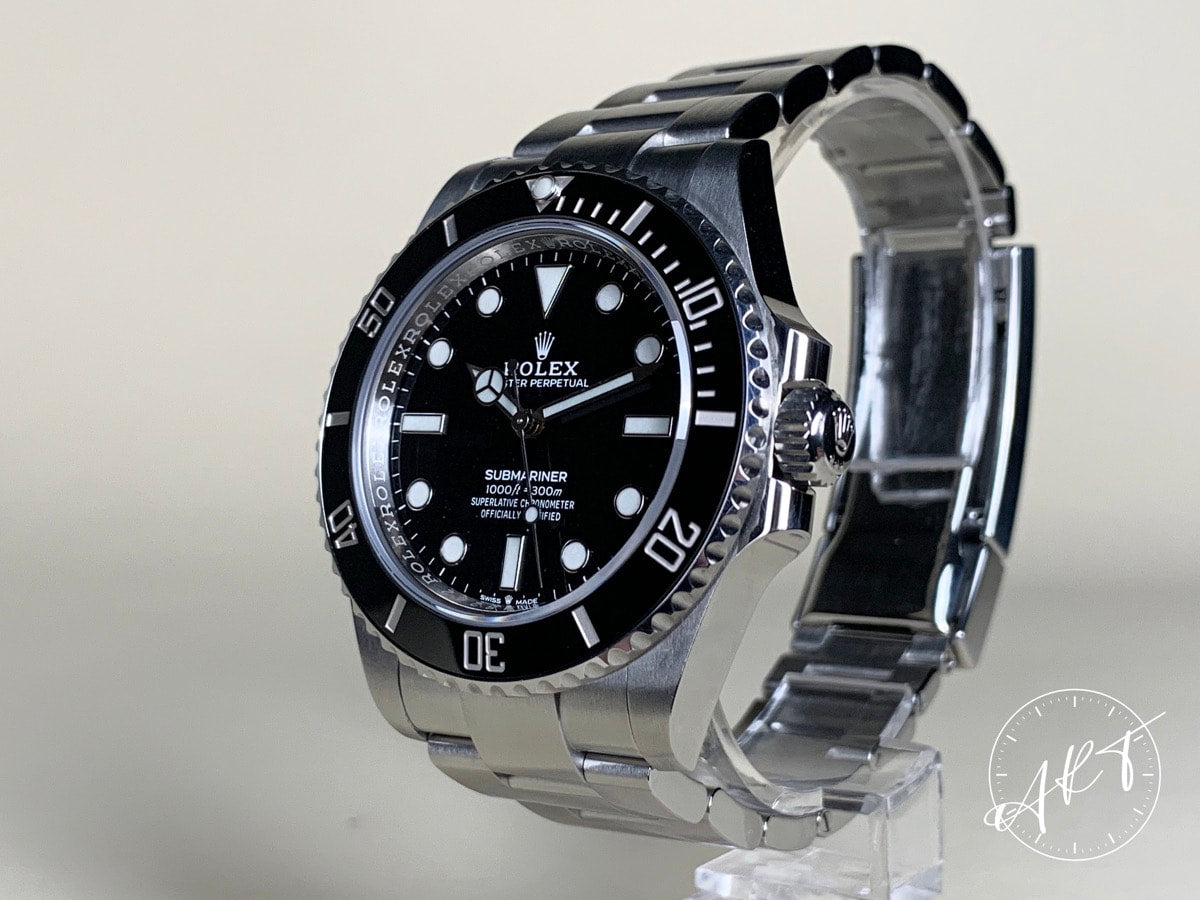 Rolex Submariner No Date 41mm Black Dial SS Auto Diver Watch 124060 w/ B&P