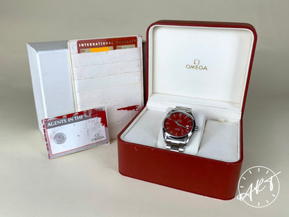 Omega Seamaster Red Dial SS Auto Marui Ltd Ed Diver Watch 2503.60.00 w/ B&P