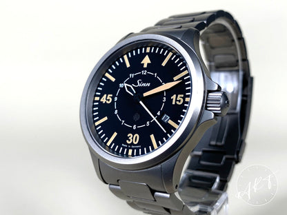 Sinn 856 B-Uhr Black Dial Tegimented Steel Auto Ltd Ed Pilot Watch in FULL SET