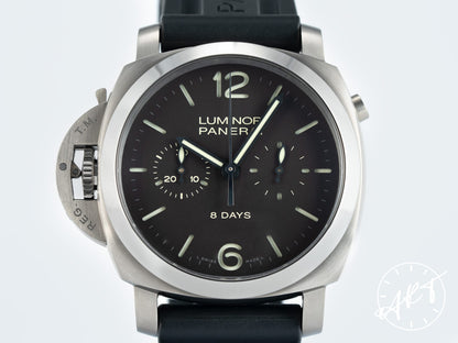 Panerai PAM 345 Luminor 1950 8 Days Monopulsante Chrono Watch PAM00345 BP