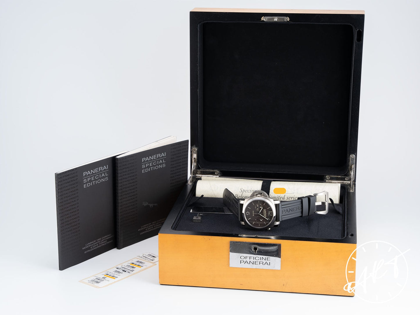 Panerai PAM 345 Luminor 1950 8 Days Monopulsante Chrono Watch PAM00345 BP