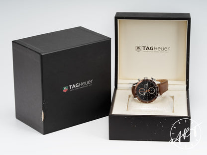 TAG Heuer Carrera Chronograph Brown Dial SS Auto Watch CV2013 w/ Box