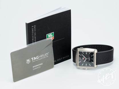 TAG Heuer Professional Golf Black Dial Titanium Quartz Watch WAE1111 w/ Papers