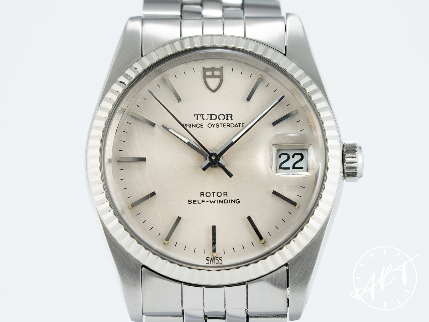 Tudor Princess Oysterdate Silver Dial Stainless Steel Automatic Watch 74034