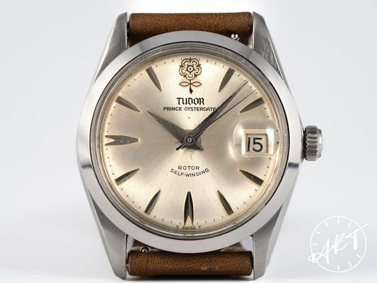 Vintage 1966 Tudor Princess Oysterdate Silver Dial “Big Rose” Stainless Steel Automatic Watch 7966