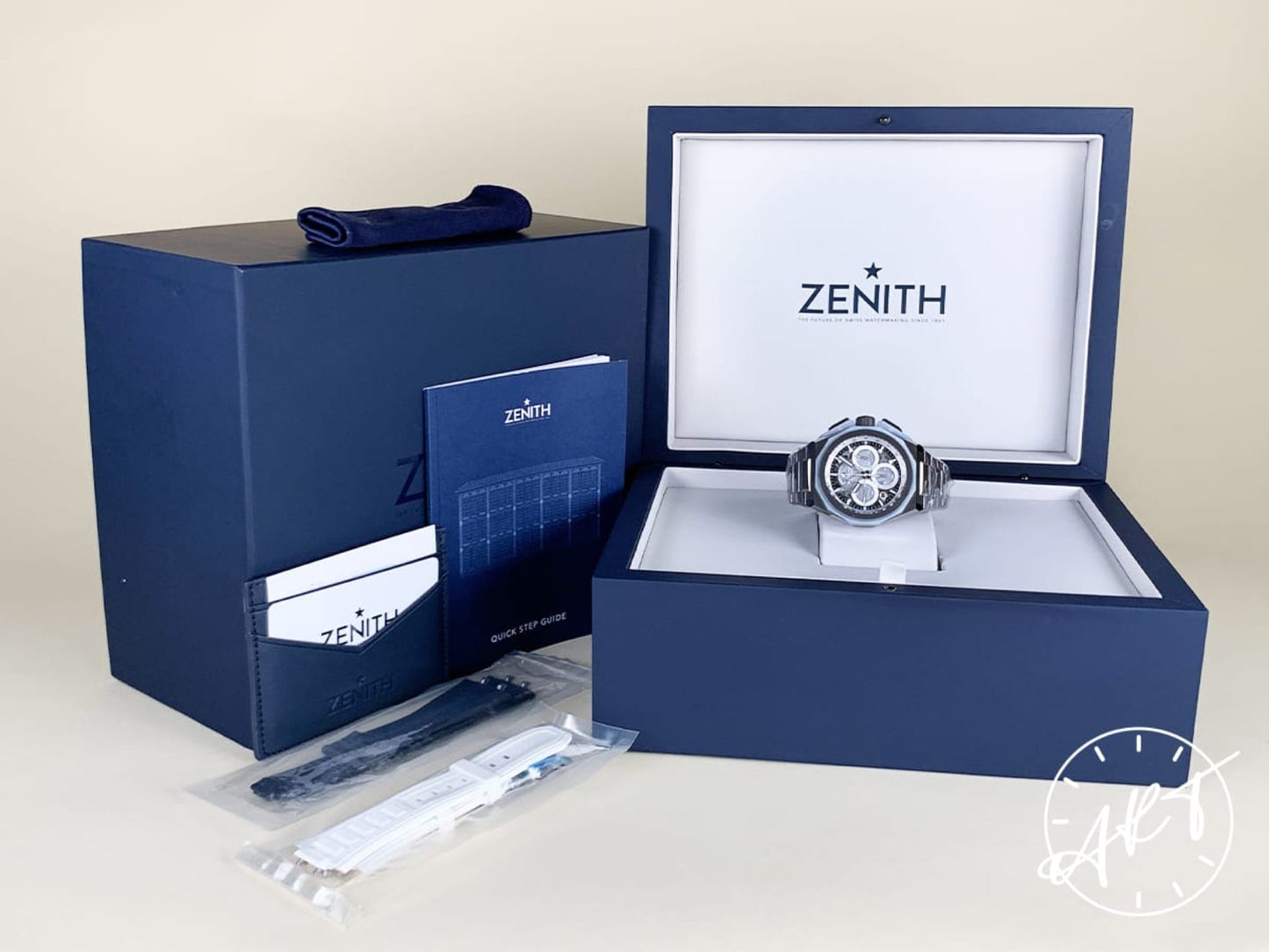 NEW Zenith Defy Extreme 1/100th Chrono “Glacier” Titanium 50 Pcs Ltd Watch BP